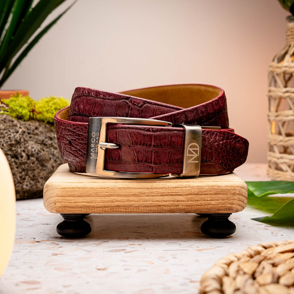 caiman fuscus-back belt Silvio Wine