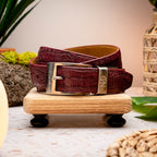 caiman fuscus-back belt Silvio Wine
