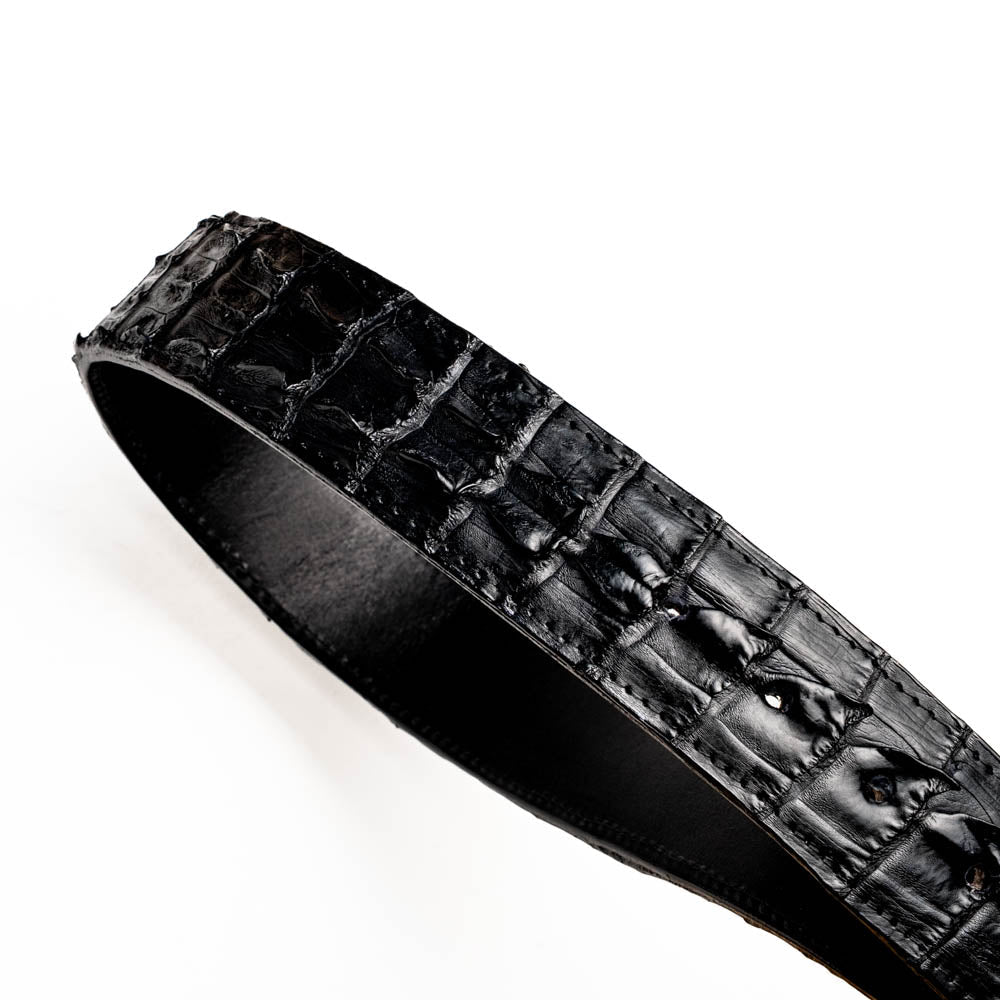 Marco Di Milano Genuine Hornback Caiman Skin Western Belt Marlboro Black