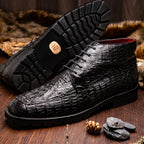 Marco Di Milano Genuine Caiman Crocodile Chukka Boot Martinelli Black