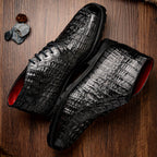 Marco Di Milano Genuine Caiman Crocodile Chukka Boot Martinelli Black