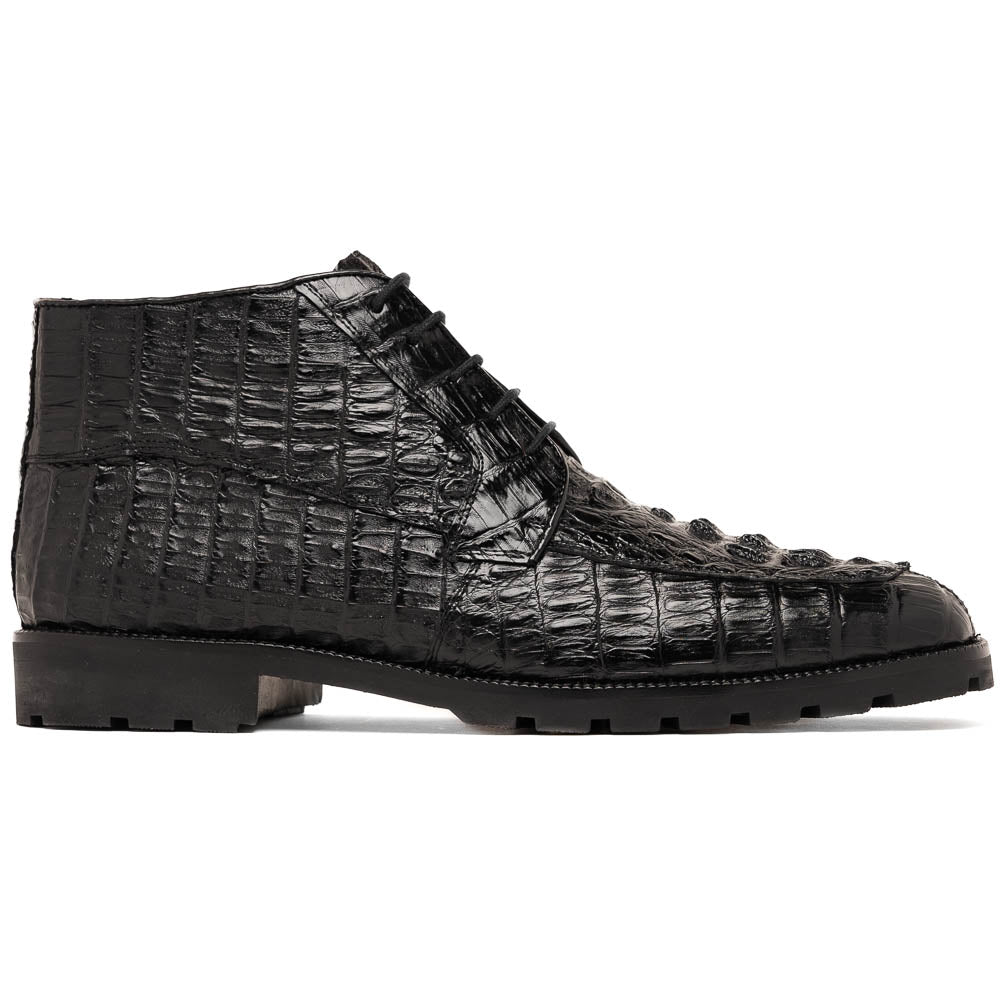 Marco Di Milano Genuine Caiman Crocodile Chukka Boot Martinelli Black