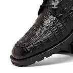 Marco Di Milano Genuine Caiman Crocodile Chukka Boot Martinelli Black