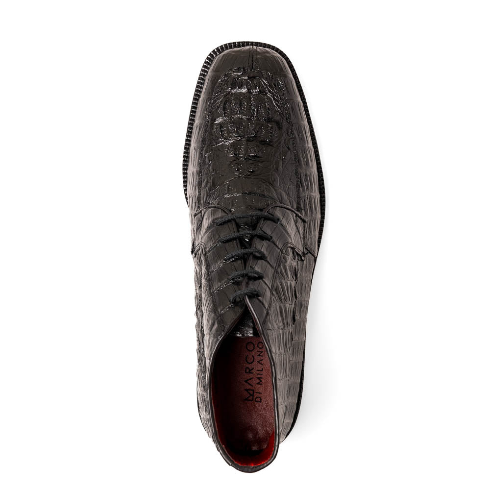 Marco Di Milano Genuine Caiman Crocodile Chukka Boot Martinelli Black