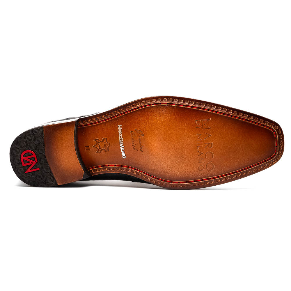 Matteo Genuine Alligator Slip-On Loafer Black