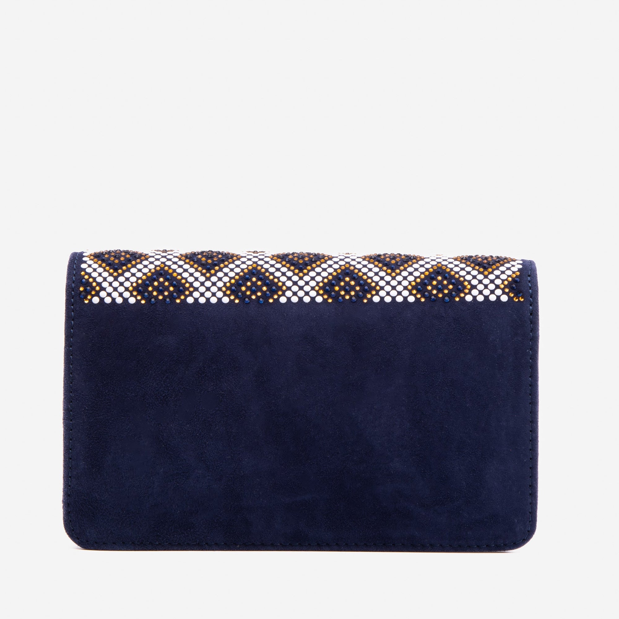 The Nampula Navy Blue Glitter Leather Handbag