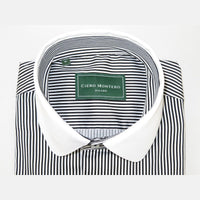 Men 100% Cotton Dress Shirt CIERO MONTERO Turkey 1f94 - 06 White black Slim Fit - J.Valintin Men's Wear Legend - 101035