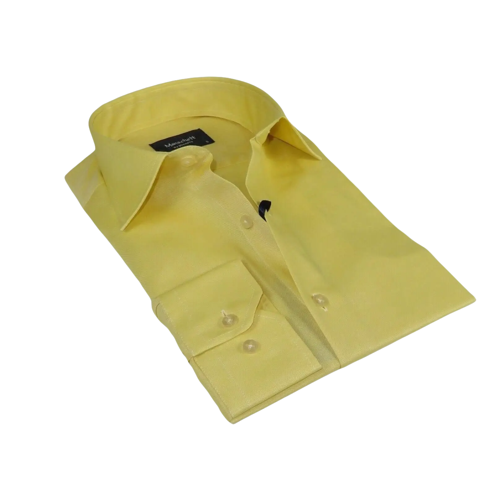 Men 100% Cotton Oxford Shirt Manschett by Quesste Turkey Slim Fit 4029 - 11 Yellow - J.Valintin Men's Wear Legend - 96859