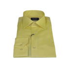 Men 100% Cotton Oxford Shirt Manschett by Quesste Turkey Slim Fit 4029 - 11 Yellow - J.Valintin Men's Wear Legend - 96859