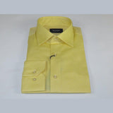 Men 100% Cotton Oxford Shirt Manschett by Quesste Turkey Slim Fit 4029 - 11 Yellow - J.Valintin Men's Wear Legend - 96859