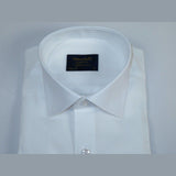 Men 100% Cotton Shirt Manschett Quesste Turkey Slim Fit 6041 - 01 White Fancy - J.Valintin Men's Wear Legend - 96905