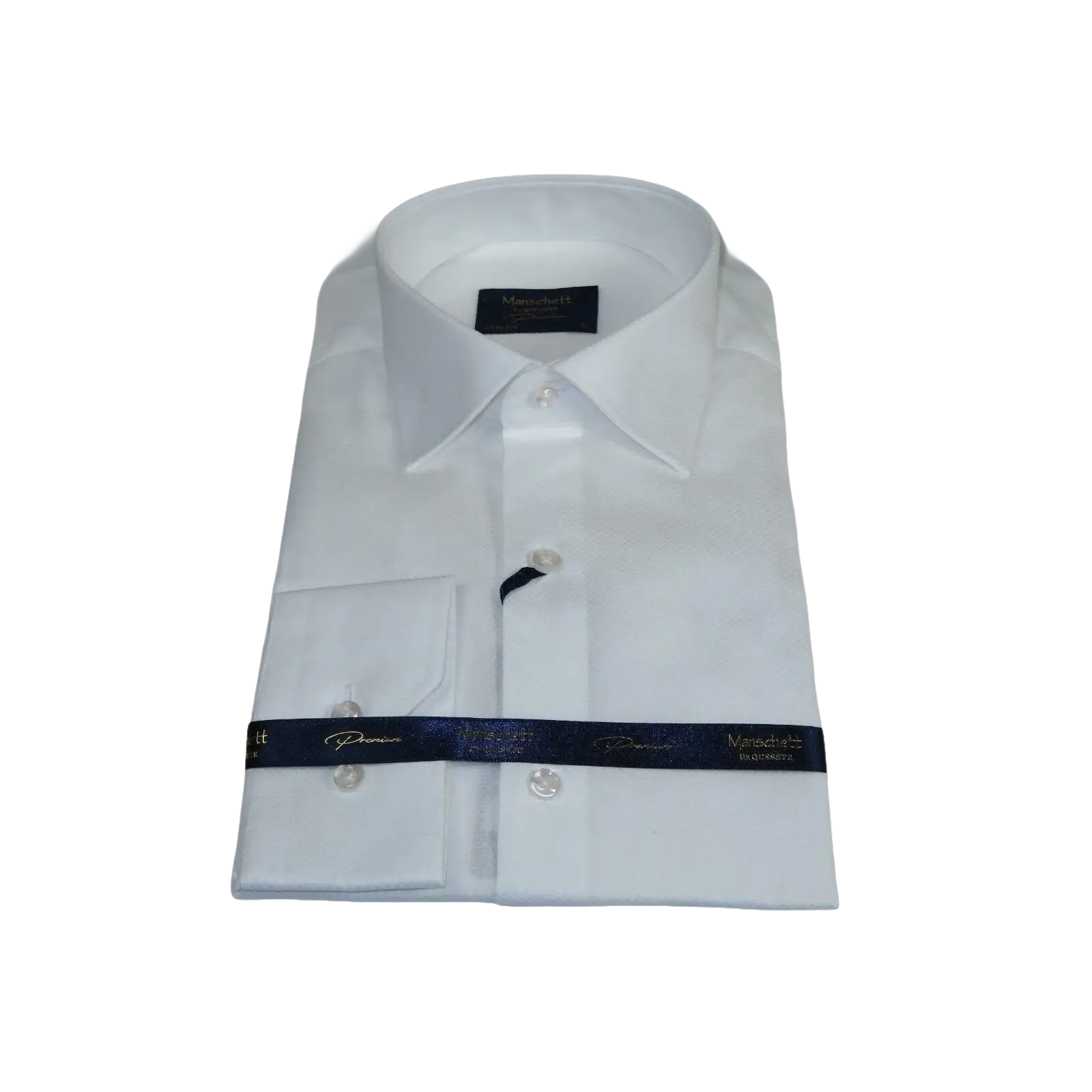 Men 100% Cotton Shirt Manschett Quesste Turkey Slim Fit 6041 - 01 White Fancy - J.Valintin Men's Wear Legend - 96905