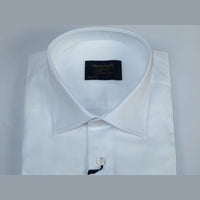 Men 100% Cotton Shirt Manschett Quesste Turkey Slim Fit 6042 - 07 White Fancy - J.Valintin Men's Wear Legend - 96915