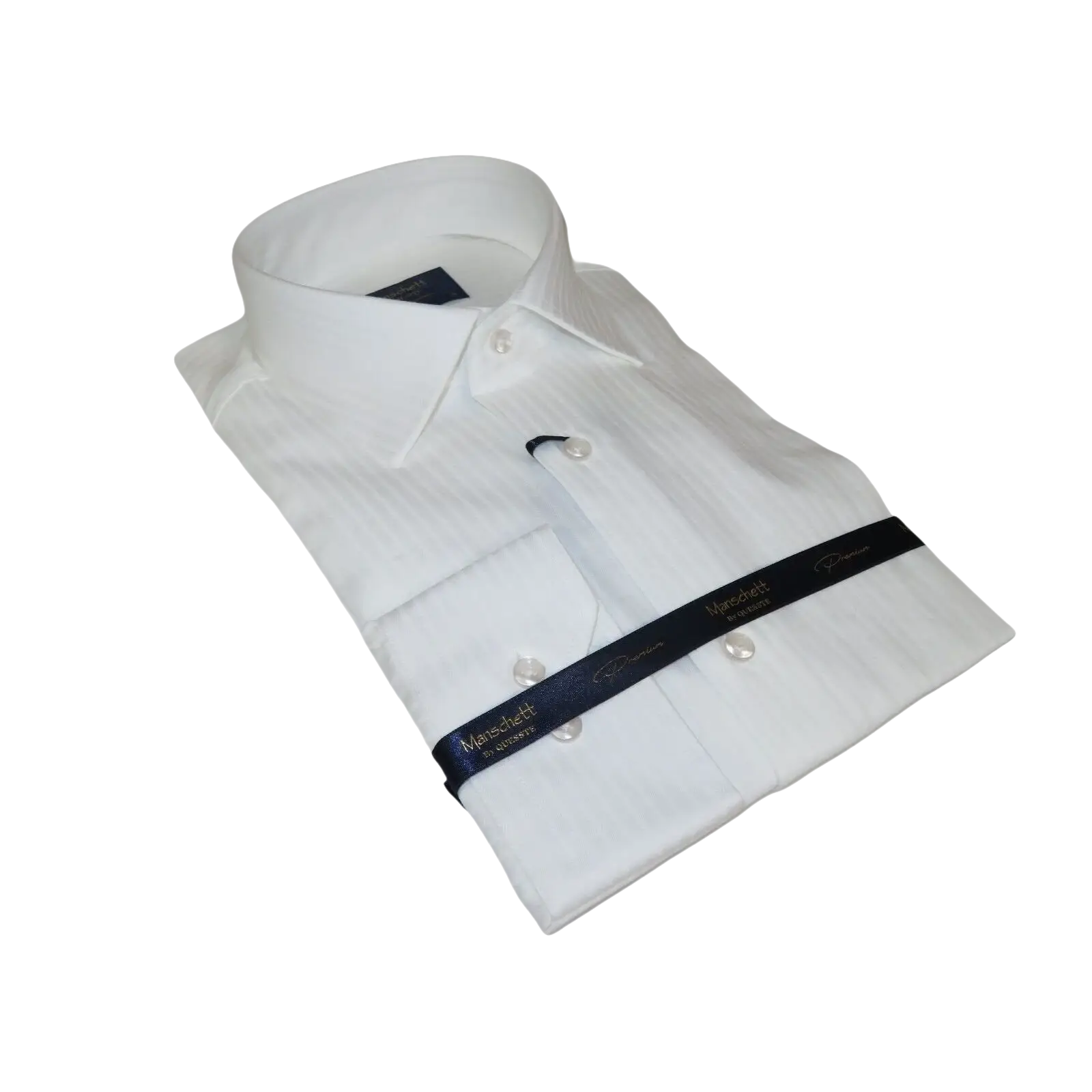 Men 100% Cotton Shirt Manschett Quesste Turkey Slim Fit 6047 - 01 White Fancy - J.Valintin Men's Wear Legend - 96920
