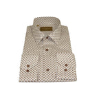 Men 100% Cotton Sports Shirt CIERO MONTERO Turkey Casual/Dress up #KZN - 43 Brown - J.Valintin Men's Wear Legend - 101110