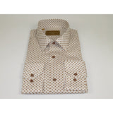 Men 100% Cotton Sports Shirt CIERO MONTERO Turkey Casual/Dress up #KZN - 43 Brown - J.Valintin Men's Wear Legend - 101110