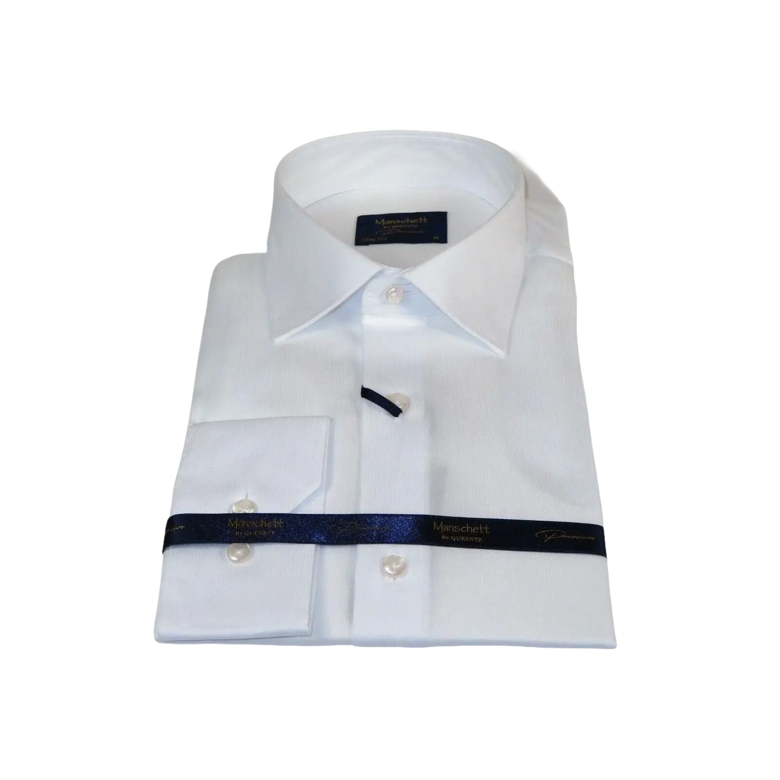 Men 100% Fancy Cotton Shirt Manschett Quesste Turkey Slim Fit 6041 - 03 White - J.Valintin Men's Wear Legend - 96910