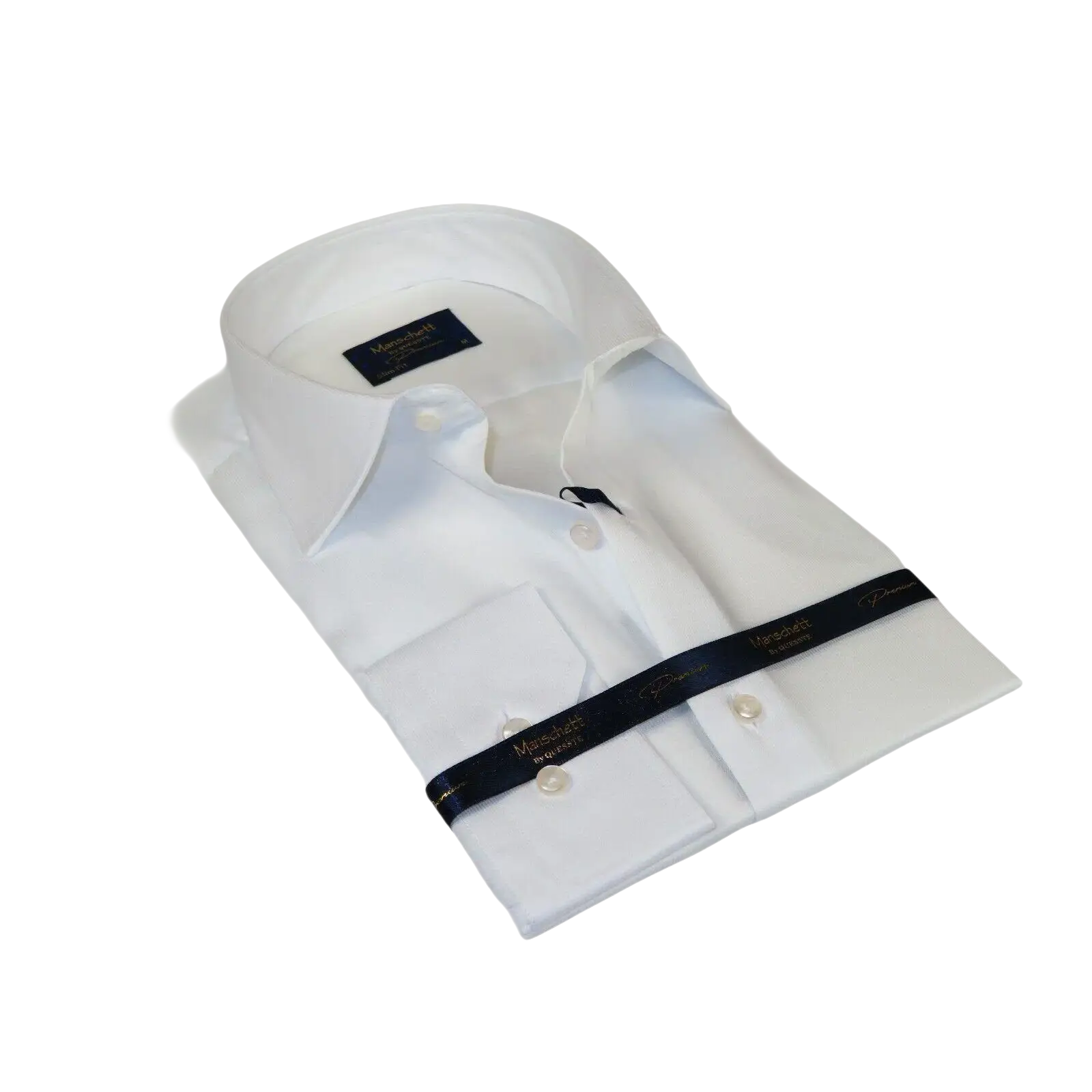 Men 100% Fancy Cotton Shirt Manschett Quesste Turkey Slim Fit 6041 - 03 White - J.Valintin Men's Wear Legend - 96910