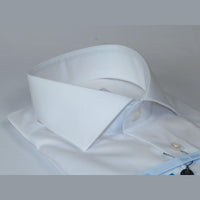 Men 100% Italian Cotton Shirt No Iron SORRENTO Slim Fit Spread Collar 2740 White - J.Valintin Men's Wear Legend - 96777