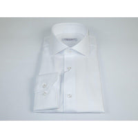 Men 100% Italian Cotton Shirt Non Iron SORRENTO Turkey Cutaway Collar 2744 White - J.Valintin Men's Wear Legend - 98726