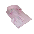 Men 100% Italian Cotton Shirt Non Iron SORRENTO Turkey Spread Collar 4470 Pink - J.Valintin Men's Wear Legend - 98722