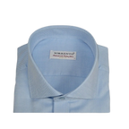 Men 100% Italian Cotton Shirt Non Iron SORRENTO Turkey Spread Collar 4883 Blue - J.Valintin Men's Wear Legend - 98714