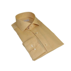Men 100% Italian Cotton Shirt Non Iron SORRENTO Turkey Spread Collar 4902 Tan - J.Valintin Men's Wear Legend - 98710