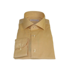 Men 100% Italian Cotton Shirt Non Iron SORRENTO Turkey Spread Collar 4902 Tan - J.Valintin Men's Wear Legend - 98710