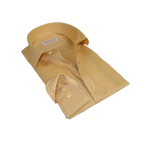 Men 100% Italian Cotton Shirt Non Iron SORRENTO Turkey Spread Collar 4902 Tan - J.Valintin Men's Wear Legend - 98710