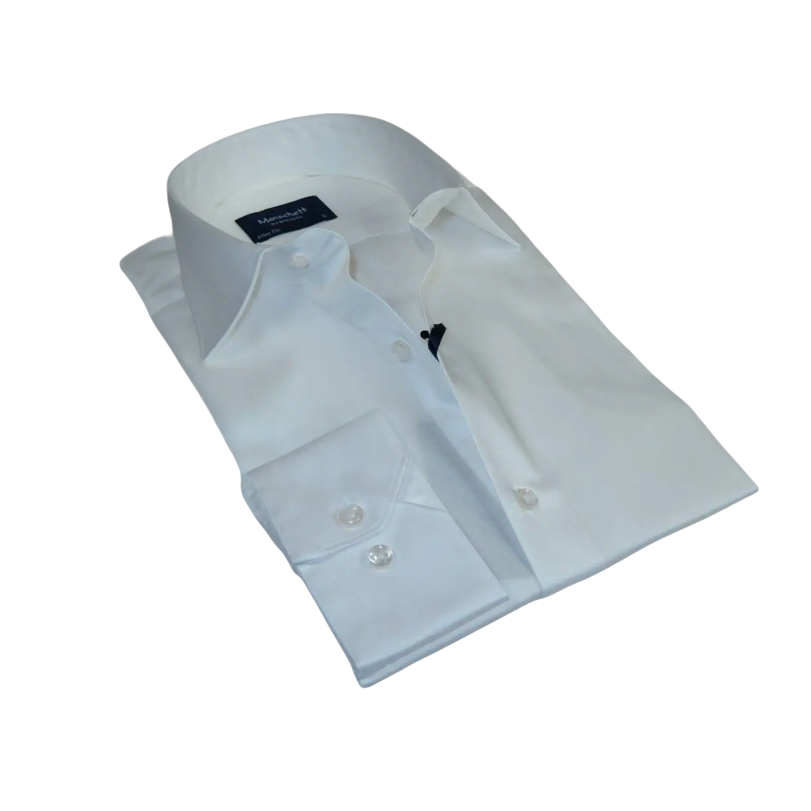 Men 100% Sateen Cotton Shirt Manschett Quesste Turkey Slim Fit 4010 - 02 White - J.Valintin Men's Wear Legend - 96814
