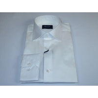 Men 100% Sateen Cotton Shirt Manschett Quesste Turkey Slim Fit 4010 - 02 White - J.Valintin Men's Wear Legend - 96814