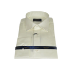 Men 100% Sateen Cotton Shirt Manschett Quesste Turkey Slim Fit 4010 - 09 Ivory - J.Valintin Men's Wear Legend - 96824