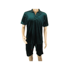 Men 2pc Stacy Adams leisure jogging suit Shorts Set Summer 3820 Green Velvet - J.Valintin Men's Wear Legend - 95335