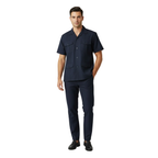 Men 2pc Stacy Adams leisure suit guayabera traditional matching Set 2201 Blue