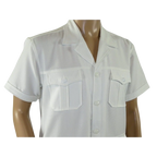 Men 2pc Stacy Adams leisure suit guayabera traditional matching Set 2201 White - J.Valintin Men's Wear Legend - 96209