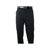 Men 2pc Stacy Adams leisure suit Linen Cotton With Embroidery 3670 Black white - J.Valintin Men's Wear Legend - 95941