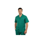 Men 2pc Walking Leisure Suit Short Sleeves By DREAMS 255 - 14 Solid Emerald green - J.Valintin Men's Wear Legend - 96114