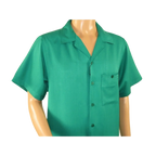 Men 2pc Walking Leisure Suit Short Sleeves By DREAMS 255 - 14 Solid Emerald green - J.Valintin Men's Wear Legend - 96114