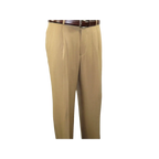 Men 2pc Walking Leisure Suit Short Sleeves By DREAMS 255 - 23 Solid Safari Tan - J.Valintin Men's Wear Legend - 95908