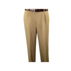 Men 2pc Walking Leisure Suit Short Sleeves By DREAMS 255 - 23 Solid Safari Tan - J.Valintin Men's Wear Legend - 95908