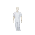 Men 2pc Walking Leisure Suit Short Sleeves By DREAMS 256 Solid White New - J.Valintin Men's Wear Legend - 24601