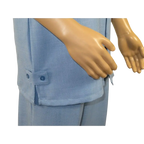 Men 2pc Walking Leisure Suit Short Sleeves By DREAMS Fancy 277 - 11 Ocean Blue - J.Valintin Men's Wear Legend - 277 - 11 Ocean - M