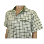 Men 2pc Walking Leisure Suit Short Sleeves By DREAMS Fancy 283 - 04 Sage Green - J.Valintin Men's Wear Legend - 283 - 04 Sage - M