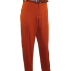 Men 2pc Walking Leisure Suit Short Sleeves DREAMS Checker 282 - 09 Papaya Rust - J.Valintin Men's Wear Legend - 282 - 09 Papaya - M