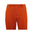 Men 2pc Walking Leisure Suit Short Sleeves DREAMS Checker 282 - 09 Papaya Rust - J.Valintin Men's Wear Legend - 282 - 09 Papaya - M