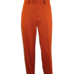 Men 2pc Walking Leisure Suit Short Sleeves DREAMS Checker 282 - 09 Papaya Rust - J.Valintin Men's Wear Legend - 282 - 09 Papaya - M