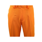Men 2pc Walking Leisure Suit Short Sleeves DREAMS Checker 282 - 18 Orange - J.Valintin Men's Wear Legend - 282 - 18 Orange - M