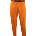 Men 2pc Walking Leisure Suit Short Sleeves DREAMS Checker 282 - 18 Orange - J.Valintin Men's Wear Legend - 282 - 18 Orange - M