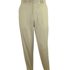 Men 2pc Walking Leisure Suit Short Sleeves DREAMS Plaid Satin 253 - 13 Sand - J.Valintin Men's Wear Legend - 253 - 13 Sand - M
