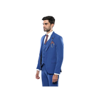 Men 3 Piece Suit WESSI by J.VALINTIN Extra Slim Fit JV3 Light Blue TURKEY USA - J.Valintin Men's Wear Legend - 16526